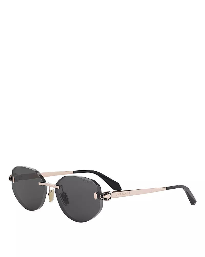 Bvlgari Serpenti Forever Rose Oval Sunglasses, 58mm