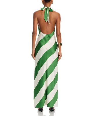Chantell Striped Halter Neck Dress