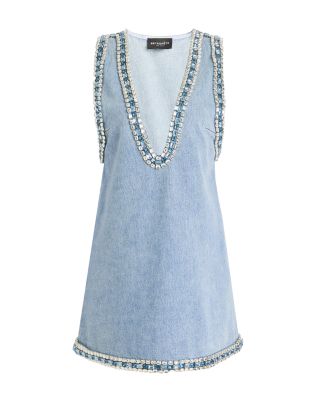 Stevie Embellished Denim Dress
