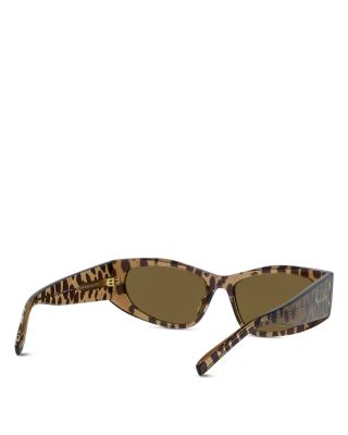 GV Day Black Geometric Sunglasses, 56mm