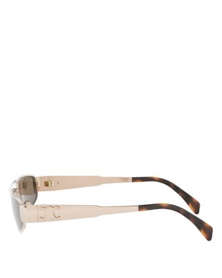 Metal Triomphe Geometric Sunglasses, 59mm