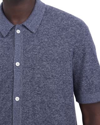 Marled Cotton Short Sleeve Shirt
