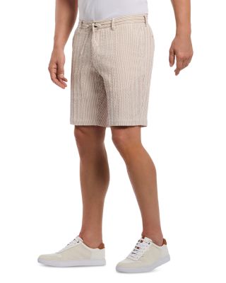 Fornillo Seersucker Relaxed Fit 8" Shorts