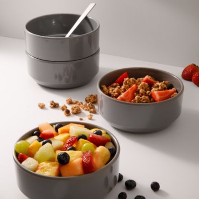 Marbella Melamine Stackable Bowls, Set of 4