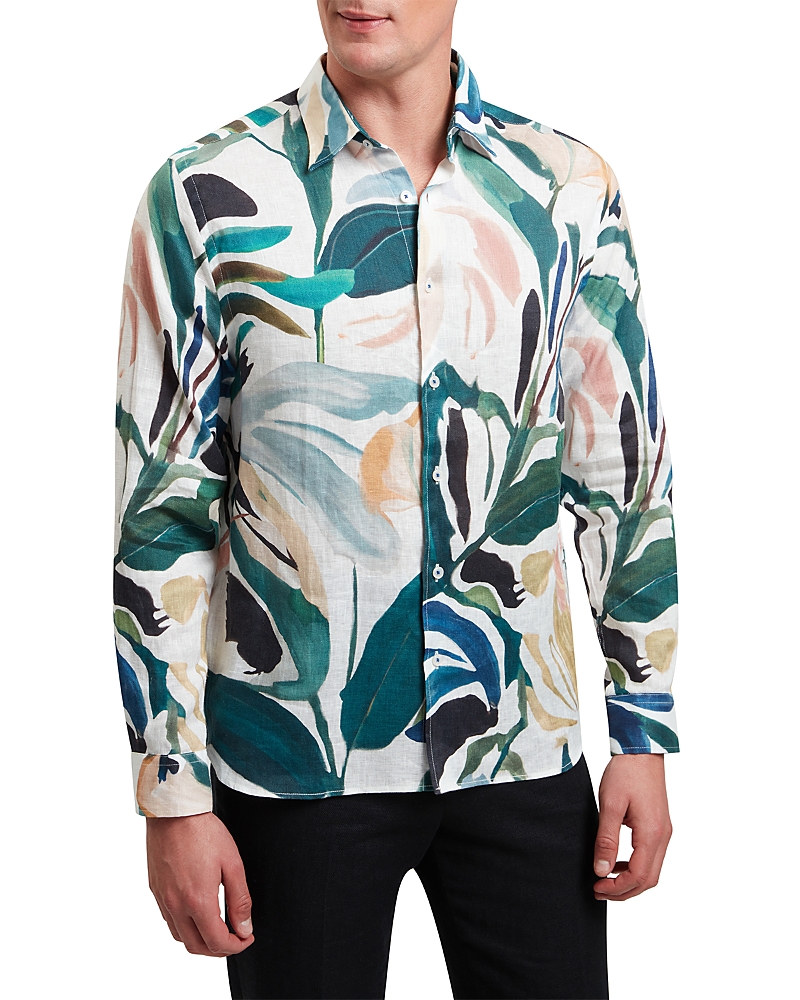 Ted Baker Rogersy Relaxed Fit Tropical Floral Shirt