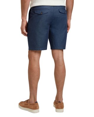 Murley Cotton Linen Pleated Shorts