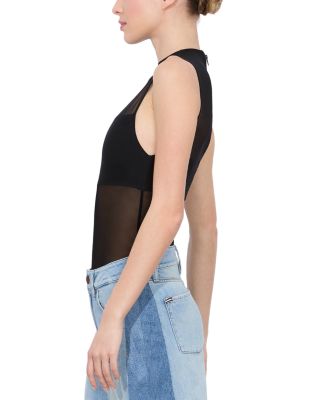 Bandeau Trim Mesh Bodysuit 