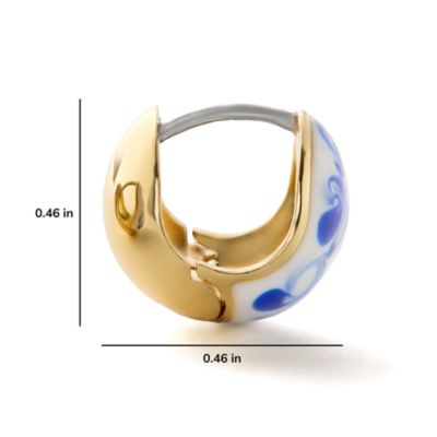Ana Luisa Statement Earrings - Mini Abby Marble Blue