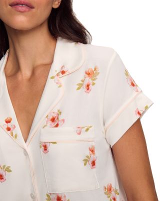 Gisele Printed Short Sleeves Cropped PJ Set