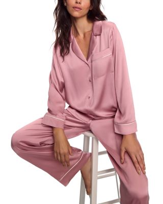 Inez Washable Silk Long Pajama Set