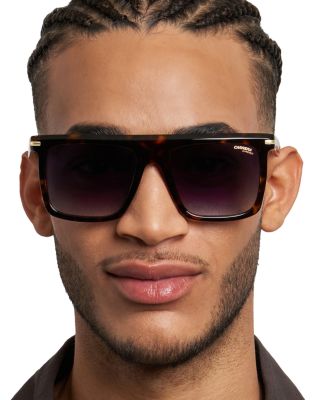Rectangle Flat Top Sunglasses, 56mm