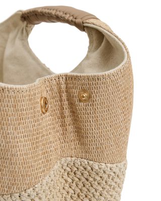 Rosalie Raffia Double Handle Clutch