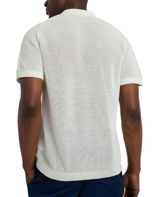 Crochet Button Front Short Sleeve Sweater