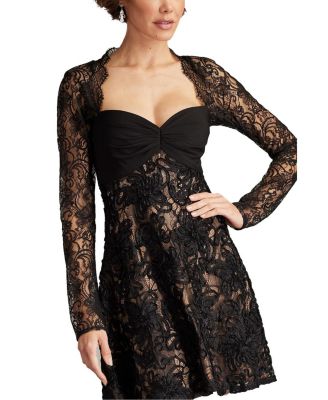 Sayda Embroidered Lace Mini Dress