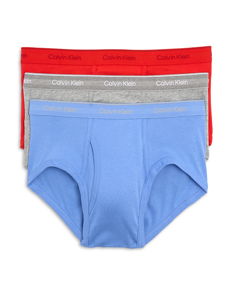 Calvin Klein Cotton Classic Briefs, Pack Of 3 In Glacier