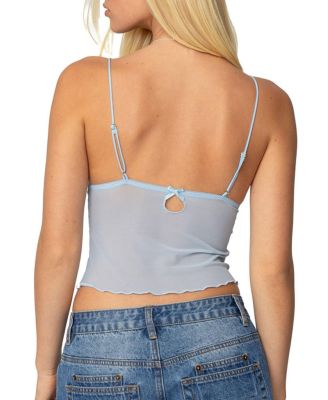 Berkley Sheer Mesh Lacey Top