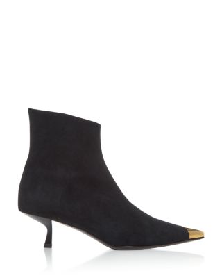 Women's 50mm Suede Toe Cap Bootie
