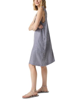 Halston Stripe Cotton Dress