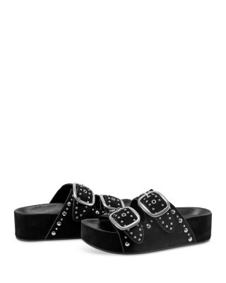 Women's Sayge Double Studded Strap Platform Sandals