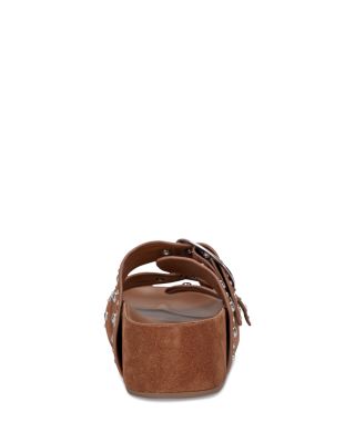 Women&#39;s Sayge Double Studded Strap Platform Sandals