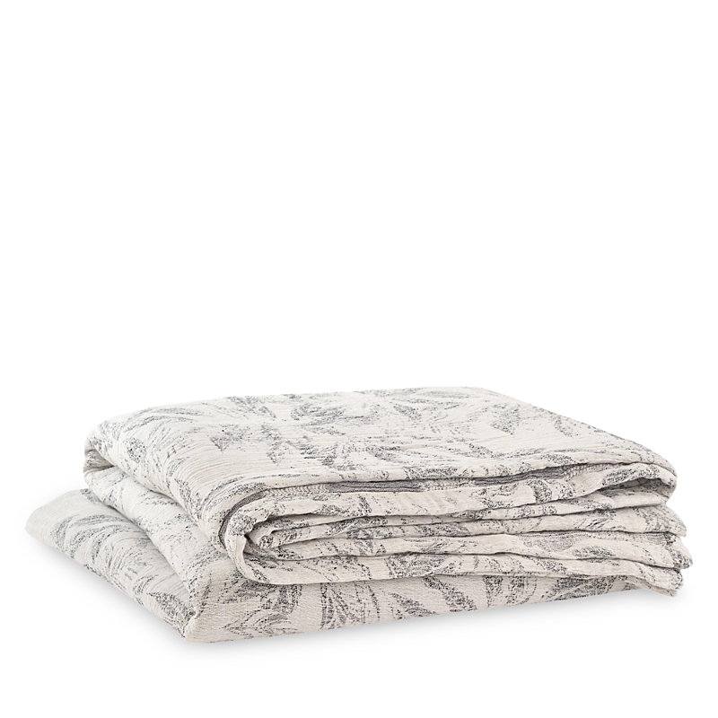 Annie Selke Theodore Reversible Matelasse Coverlet, Full Queen In Charcoal