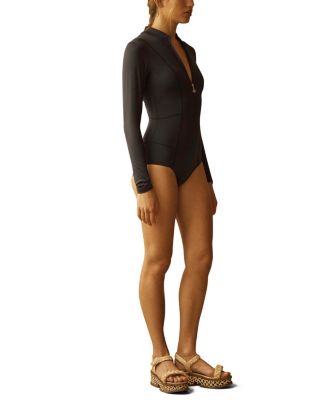 NERO Panelled Long Sleeve One Piece