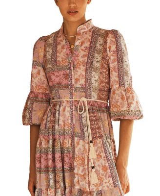 SONTUOSA Button Through Tiered Maxi Dress