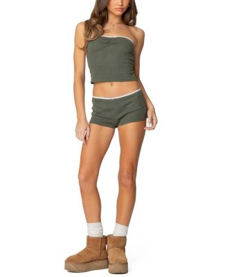 Georgina Low Rise Waffle Shorts