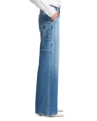 Lotta High Rise Wide Leg Jeans in Fancy