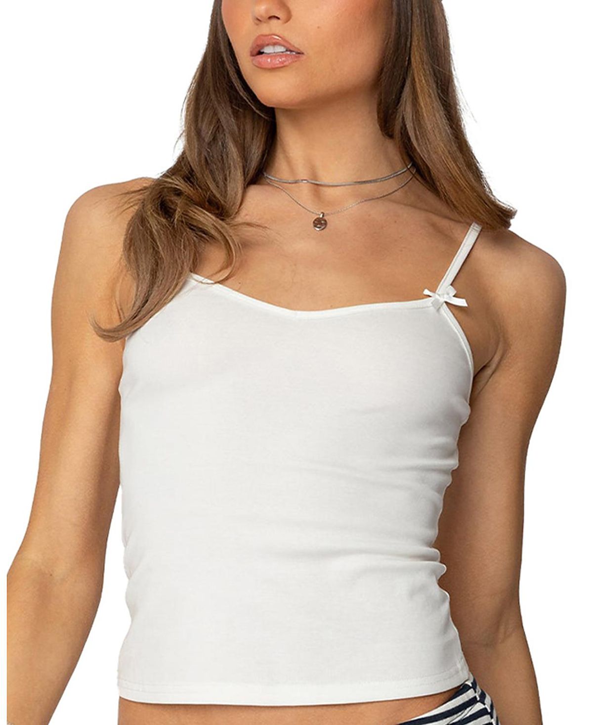 Edikted Jay V Neck Tank Top
