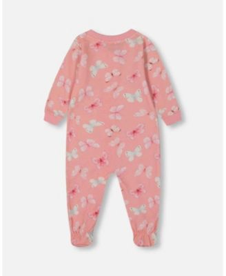 Girls' Printed Organic Cotton One-Piece Pajama - Baby