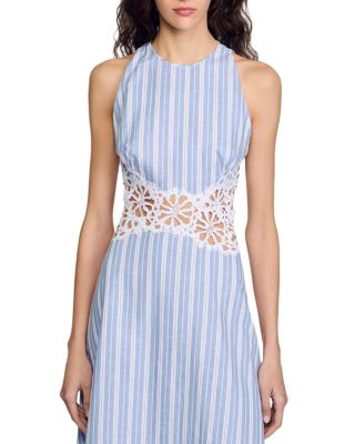 Sandro Lace Trim Maxi Dress Bloomingdale's