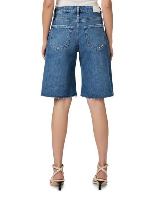 Cadee High Rise Bermuda Jean Shorts in Familia