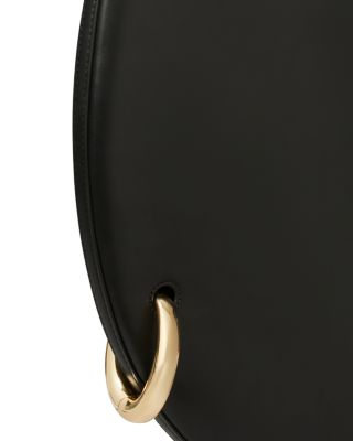 Pierced Leather Shoulder Bag