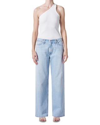Lex Low Slung Baggy Jeans in Pale Indigo