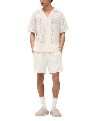 Crochet Regular Fit Camp Shirt