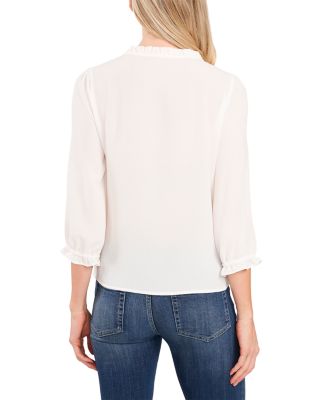 Ruffle Trim Blouse