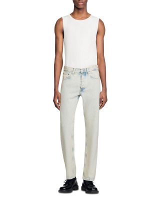 Faded Wash Classic Fit Jeans in Blue Vinta