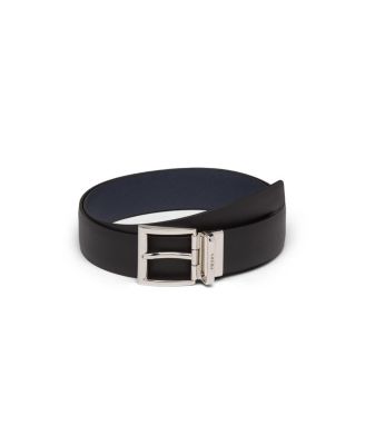 Saffiano Leather Reversible Belt