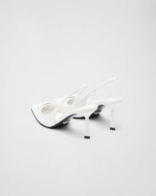  Women's Brushed Leather Slingback Pumps