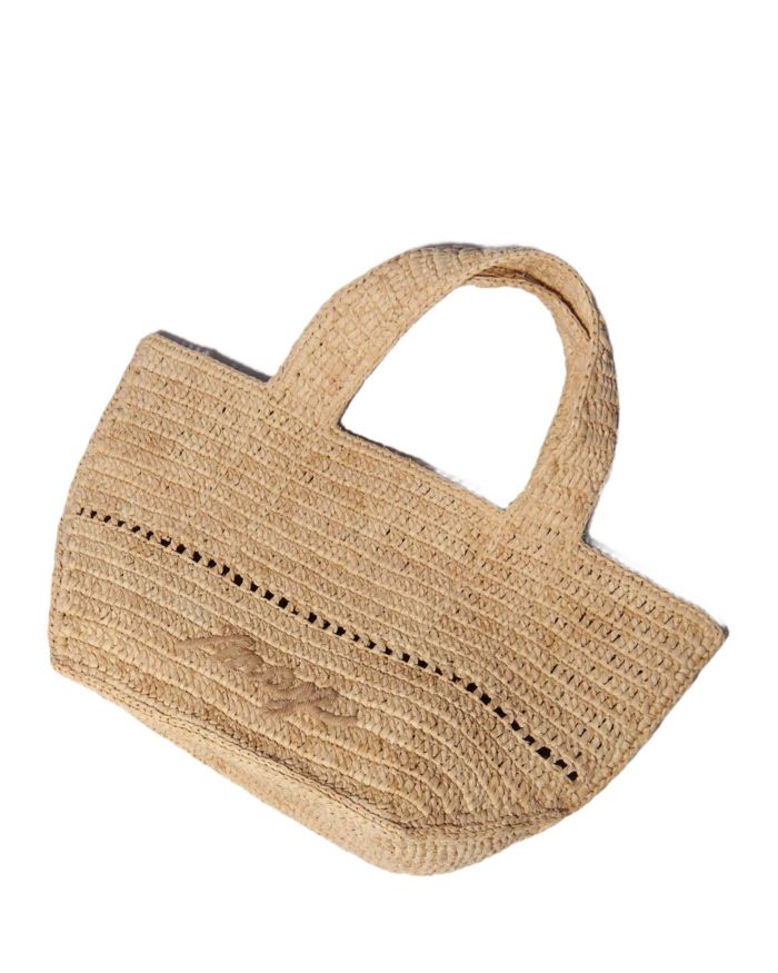 Crocheted Raffia Mini Tote