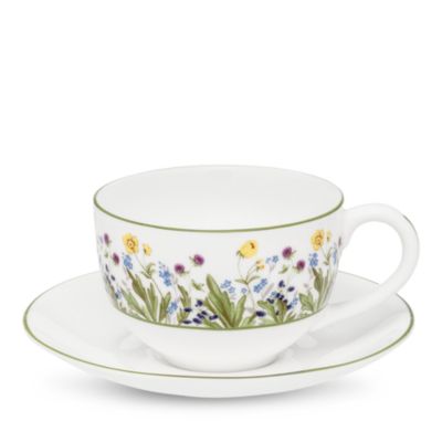 Halcyon Days - Highgrove Wildflower Teacup and Saucer Set