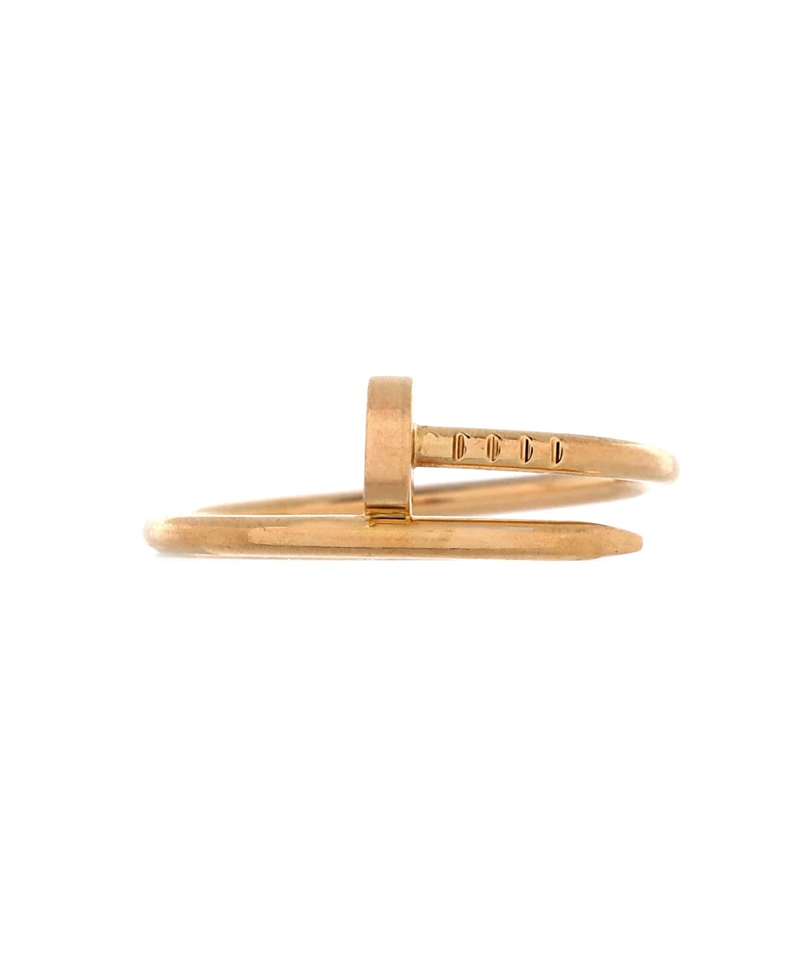 Pre-owned Pre-owned Cartier Cartier Small Juste Un Clou Ring 18k Rose Gold