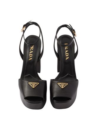 Women's Nappa Leather Platform Sandals