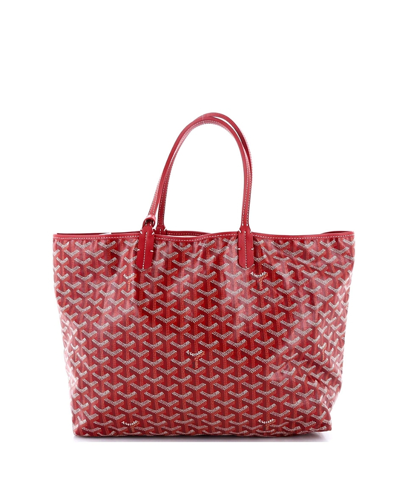 Pre-owned Pre-owned Goyard Goyard Pm Saint Louis Tote Coated Canvas In Red