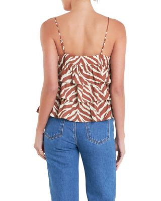 Women's Zebra Print Sleeveless Top