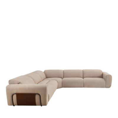 Nicolo 5-Piece Power Reclining Fabric Sectional