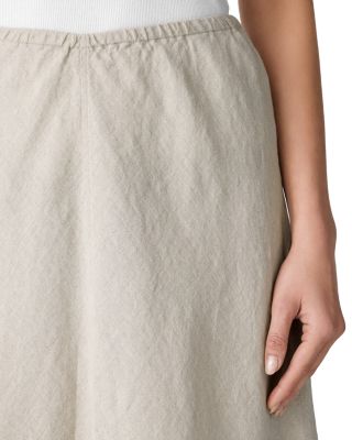 Linen A Line Bias Cut Skirt