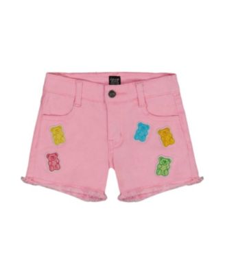 Deux par Deux - Girls' Jean Short with Embroidery - Little Kid