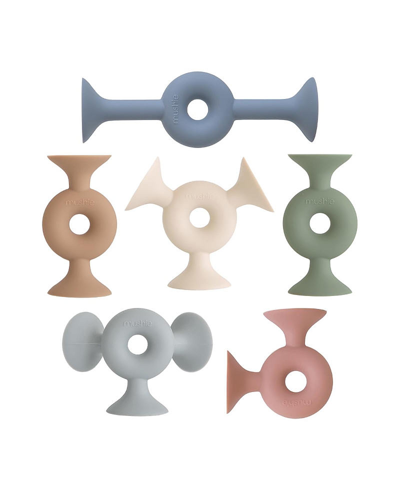 Mushie Silicone Suction Builders Donut - Ages 2-4